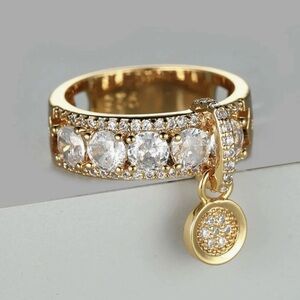 Simulated Gold Diamond  Ring